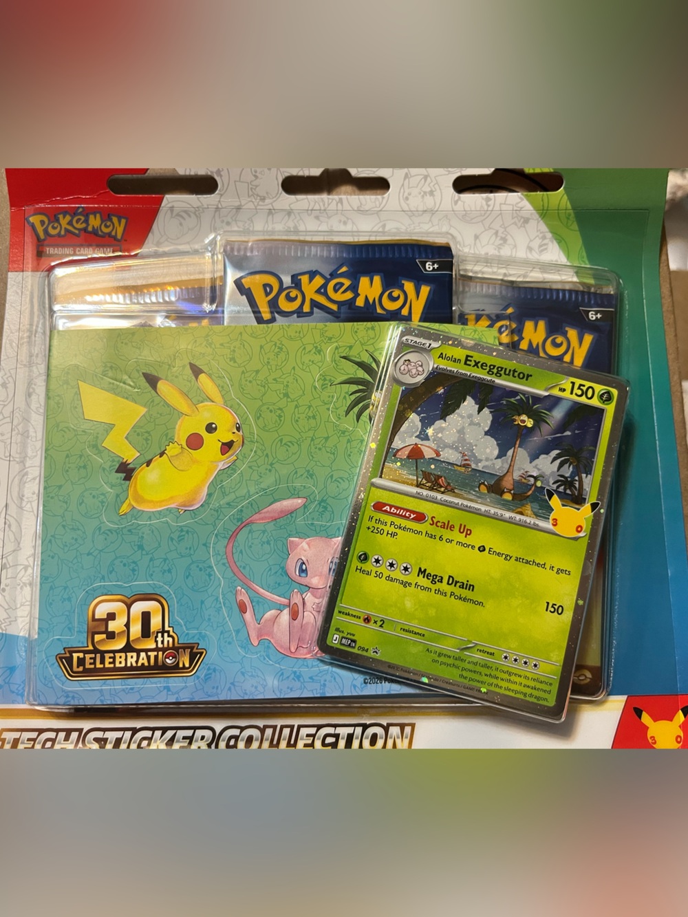 Pokemon 30th Celebration Tech Sticker Collection (Alolan Exeggutor)